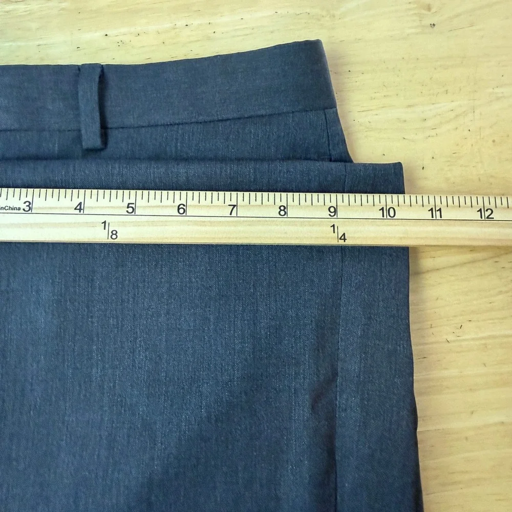 Banana Republic Dress Pants Men 35x32 LANIFICIO CERRUTI Wool Flat Front Charcoal